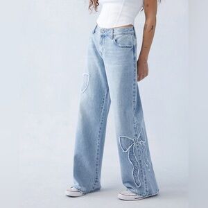 *PACSUN BAGGY BOW JEANS*